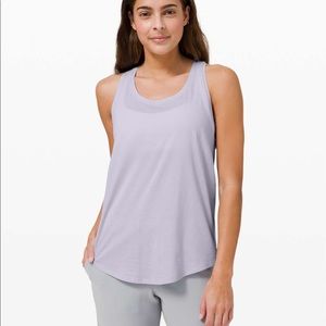 lululemon love tank top *pleated- serene blue 6
